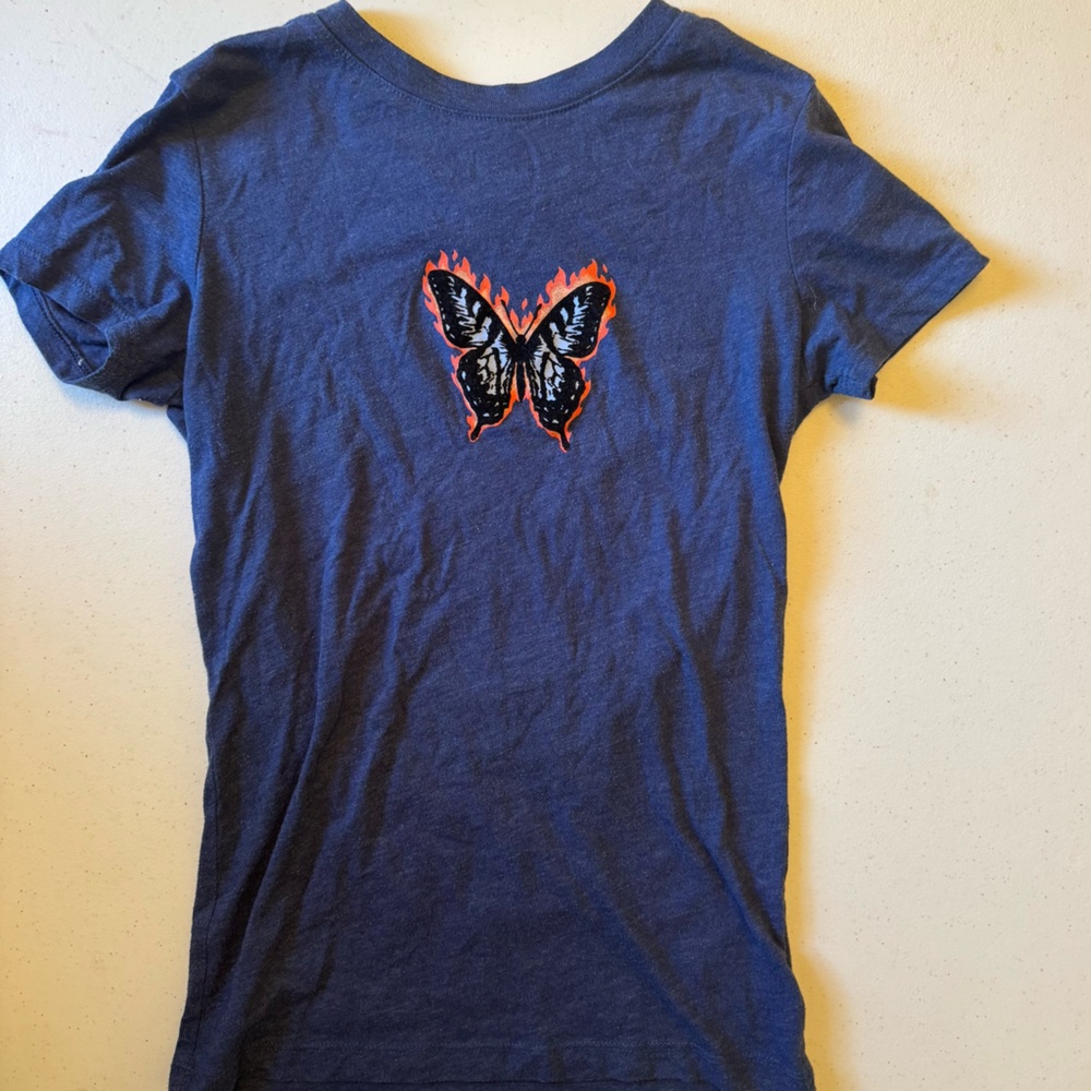 Free State Navy Blue Butterfly Tee | XS